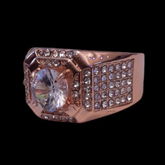 Men's Ring‎ 18k Filled Rose Gold NWOT size 12.75 - Picture 5 of 13